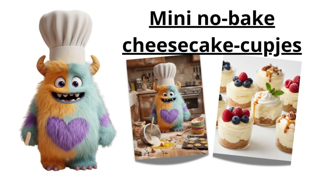 Mini no-bake cheesecake-cupjes