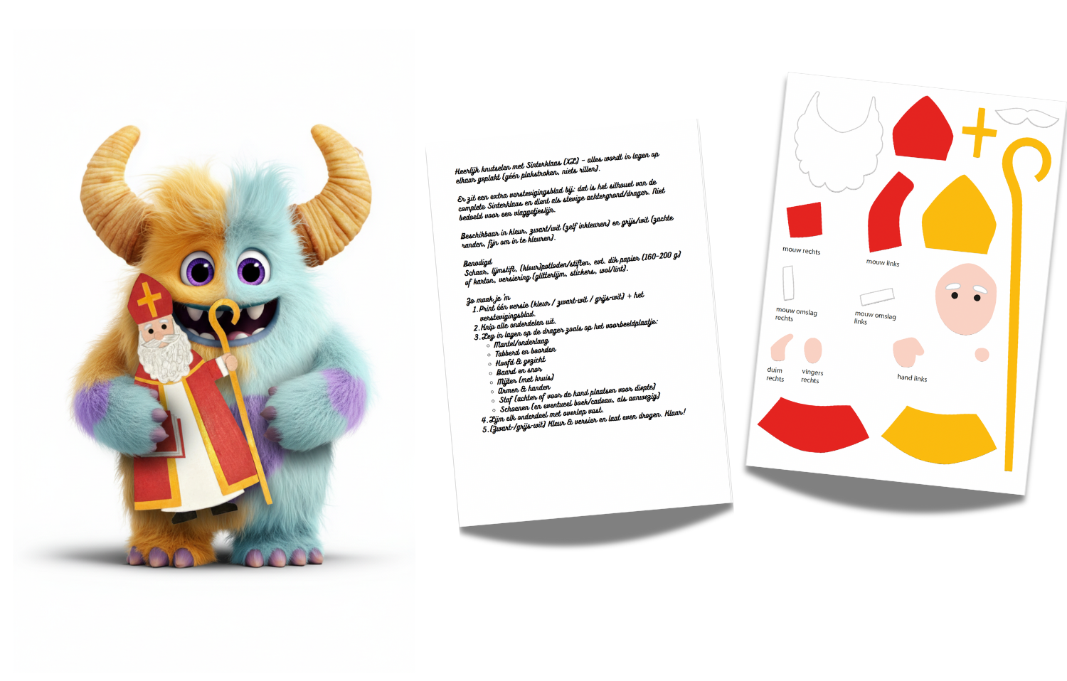 Knutsel Sinterklaas XL